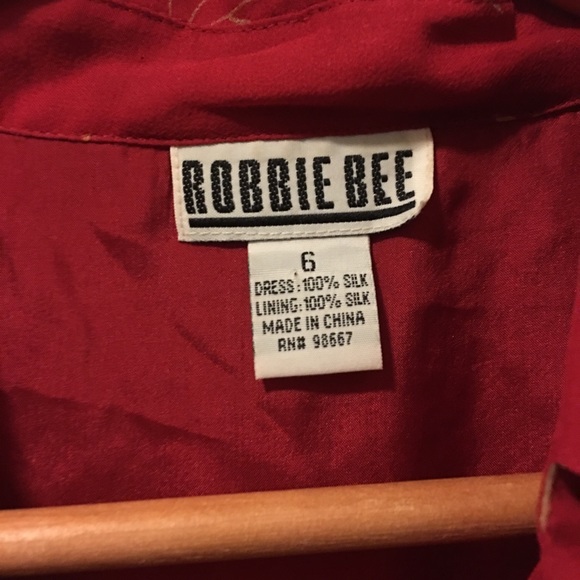 Robbie bee silk red dress - Picture 6 of 6